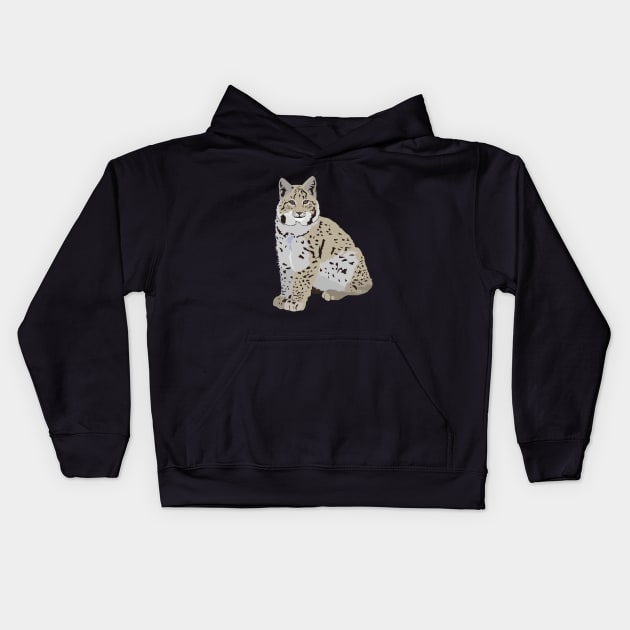 Lynx Wild Cat Kids Hoodie by NorseTech